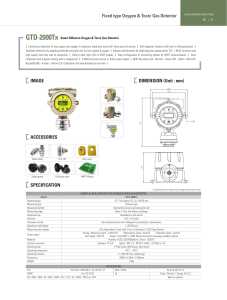 GTD-2000Tx Gas Detector Datasheet | Specifications & Features