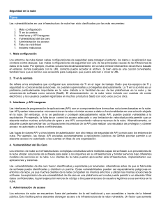 Seguridad en la Nube: Tipos de Vulnerabilidades y Riesgos Clave