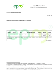 NC-RS1-002: Est&aacute;ndar de Canalizaci&oacute;n El&eacute;ctrica Subterr&aacute;nea