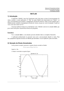 Notas de Aula de Processamento de Sinais MATLAB