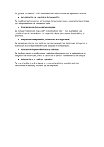 Cambios en la Adenda 3 2023 de API 653: Inspecci&oacute;n y Reparaci&oacute;n de Tanques