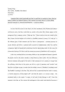 The Matrix and Buddhist Sramana Movement: An Essay Analysis