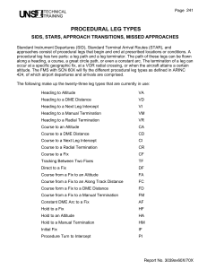 Aviation Procedural Leg Types: SIDS, STARS, FMS Training Guide