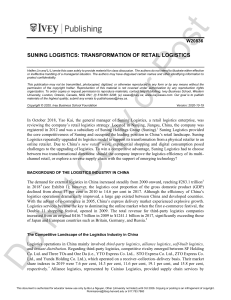 Suning Logistics: Retail Transformation Case Study