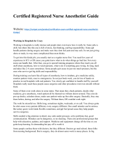 Certified Registered Nurse Anesthetist Preparation Guide Essential Study Resources