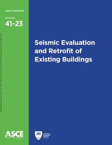 ASCE/SEI 41-23: Seismic Evaluation & Retrofit of Existing Buildings