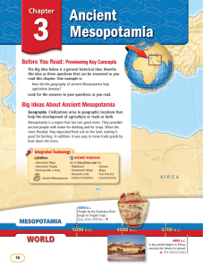 Chapter 3: Ancient Mesopotamia Textbook