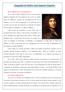 Biographie de Moli&egrave;re : Vie, &OElig;uvres et H&eacute;ritage de Jean-Baptiste Poquelin