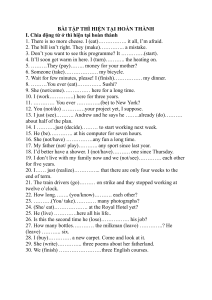 Present Perfect Tense Exercises (Vietnamese) | English Grammar