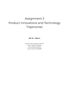 Product Innovation & Technology Trajectories: SOMFY Platform Analysis
