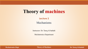 Theory of Machines Lecture 2: Mechanisms, Motion & DOF Explained