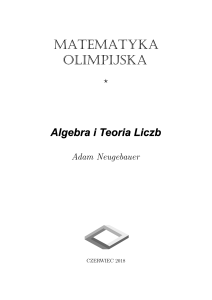 Algebra i Teoria Liczb: Podręcznik Olimpiady Matematycznej