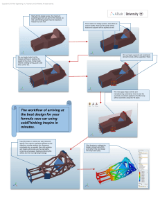 Formula Race Car Design Workflow with solidThinking Inspire