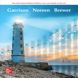 Managerial Accounting 17th Ed. by Garrison, Noreen, Brewer | McGraw-Hill