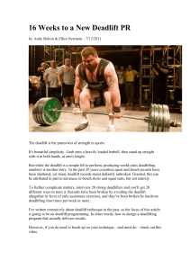 16-Week Deadlift Program for a New PR | Powerlifting