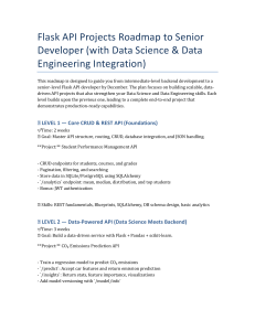 Flask API Roadmap: Senior Developer with Data Science