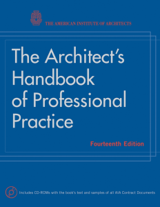 Architect's Handbook of Professional Practice, 14th Ed.