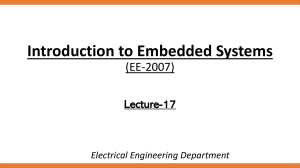 PIC Programming in C: Embedded Systems Lecture 17 (EE-2007)