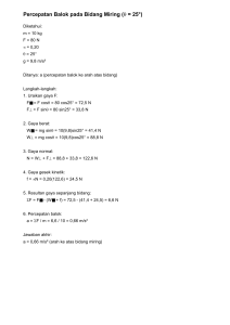 Przyspieszenie bloku na r&oacute;wni pochyłej: przykład obliczeniowy