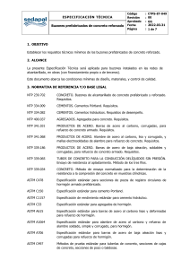 Buzones Prefabricados Concreto: Especificaci&oacute;n T&eacute;cnica