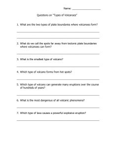Volcanoes Worksheet: Types, Formation, and Eruptions Quiz