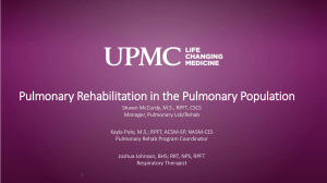 Pulmonary Rehabilitation: Lung Disease Management & Treatment