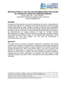 C&aacute;lculo de Deformaciones en Losas de Hormig&oacute;n Armado