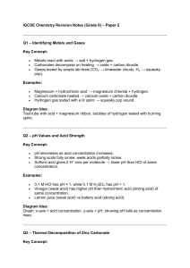 IGCSE Chemistry Revision Notes (Grade 8) &ndash; Paper 2 Key Concepts