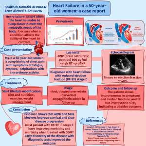 Heart Failure Case Report: Diagnosis & Treatment in a 50-Year-Old Woman