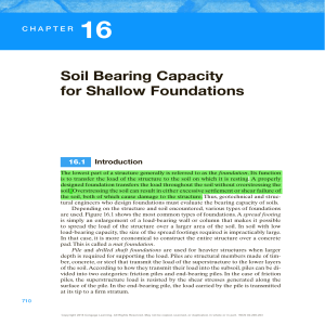 Soil Bearing Capacity for Shallow Foundations