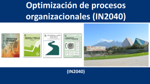 Optimizaci&oacute;n de Procesos Organizacionales: Modelos de PL