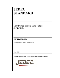 JEDEC LPDDR5 Standard: JESD209-5B