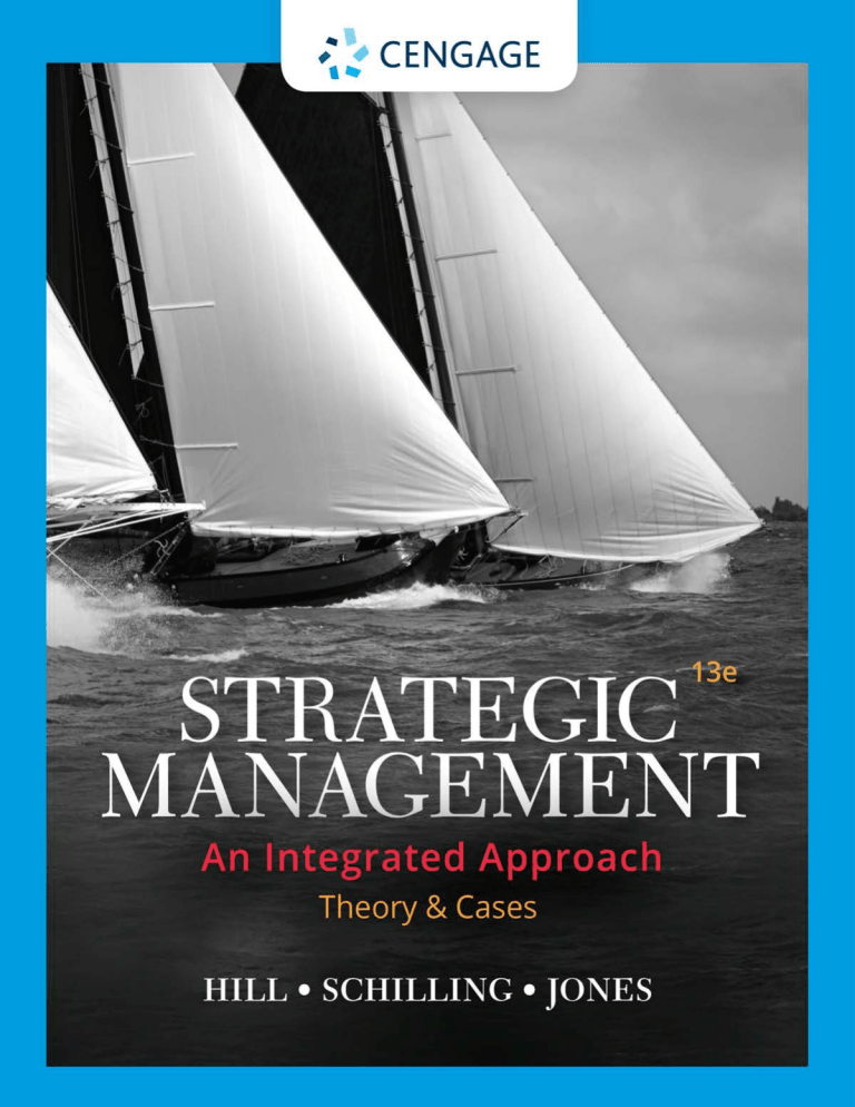 Strategy Management Textbook Strategic Management: An Integrated Approach Textbook