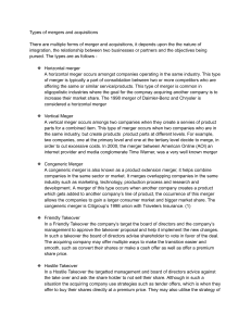 Types of Mergers and Acquisitions: A Comprehensive Guide