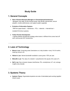 IS Study Guide: Concepts, Laws, Strategy, Software & Data