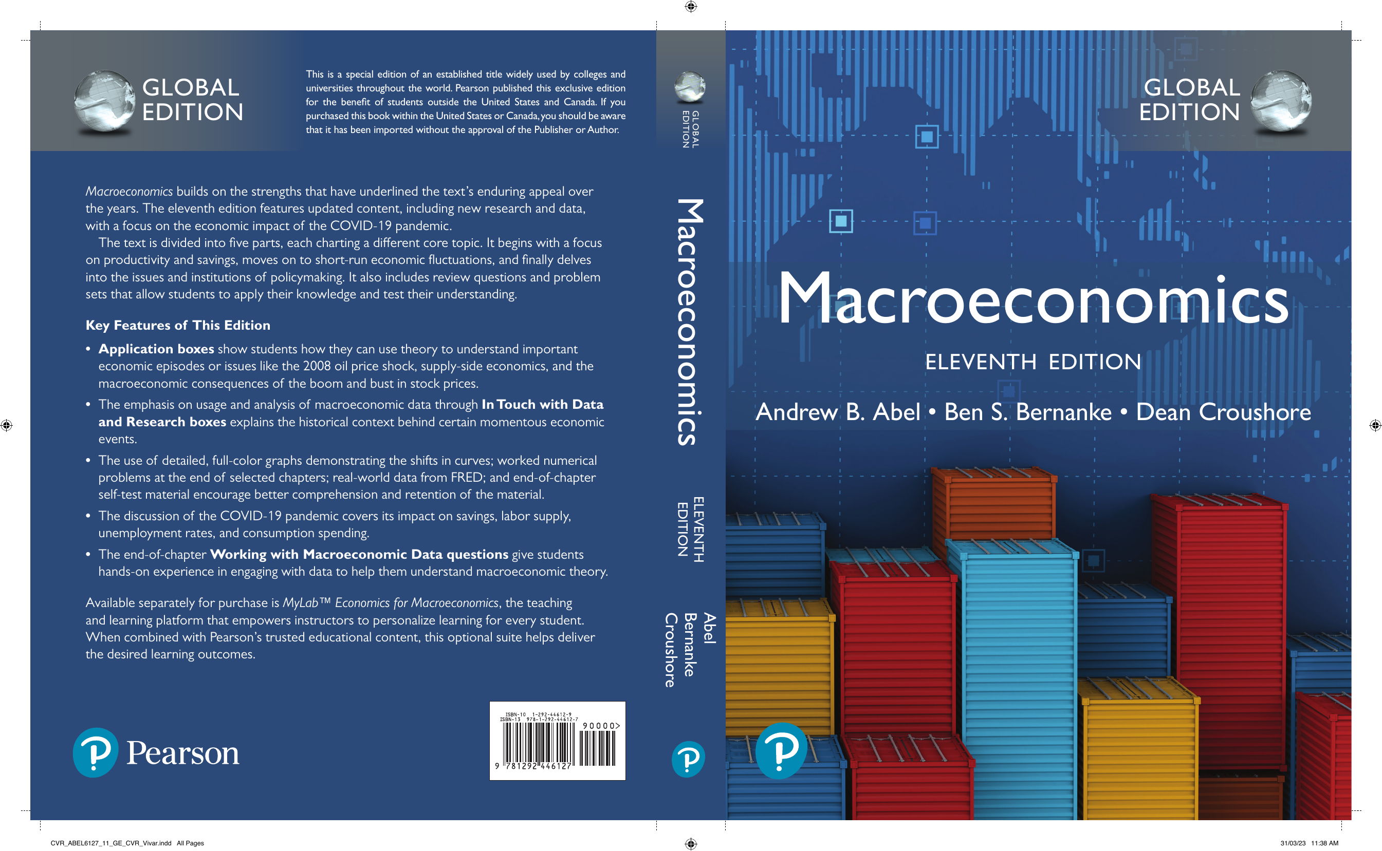 Macroeconomics Eleventh Edition Textbook by Abel, Bernanke, Croushore