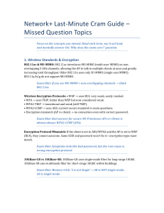 Network+ Exam Cram Guide: Key Concepts & Missed Topics