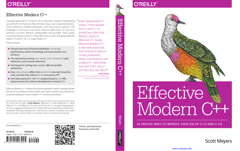 Scott Meyers Effective Modern C++