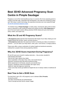 Best 3D/4D Pregnancy Scan in Pimple Saudagar | Pearl Diagnostics