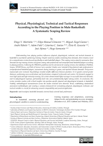 Basketball Position-Specific Demands: A Scoping Review