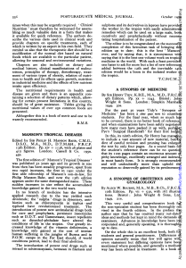 Medical Book Reviews: Postgraduate Medical Journal, 1950