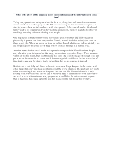 Social Media's Impact on Social Life: An Analysis