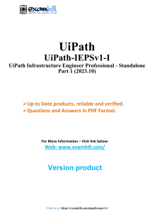 UiPath IEPSv1-I Exam Questions & Answers (2023.10)