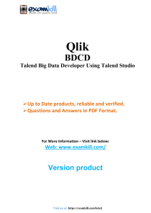 Qlik BDCD Talend Big Data Developer Exam Questions