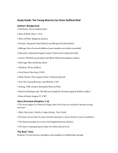 Study Guide: The Young Warriors by Victor Stafford Reid - Novel Analysis