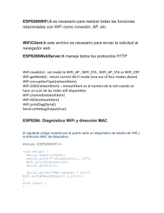 Gu&iacute;a de Diagn&oacute;stico WiFi y MAC para ESP8266