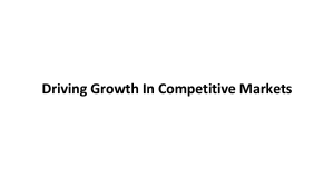 Driving Growth in Competitive Markets: Strategies & Analysis