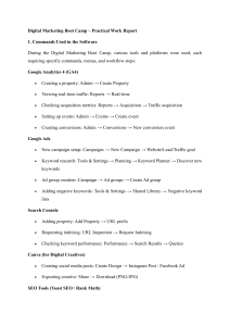 Digital Marketing Boot Camp Work Report