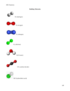 Building Molecules: Chemistry Worksheet