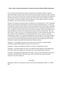 Taming of the Shrew: Subordination & Hierarchy Analysis